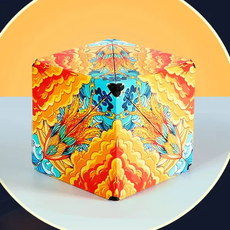 Variety Geometric Changeable Magnetic Magic Cube anti Stress 3D Hand Flip Puzzle Cube Kids Stress Reliever Fidget Toy