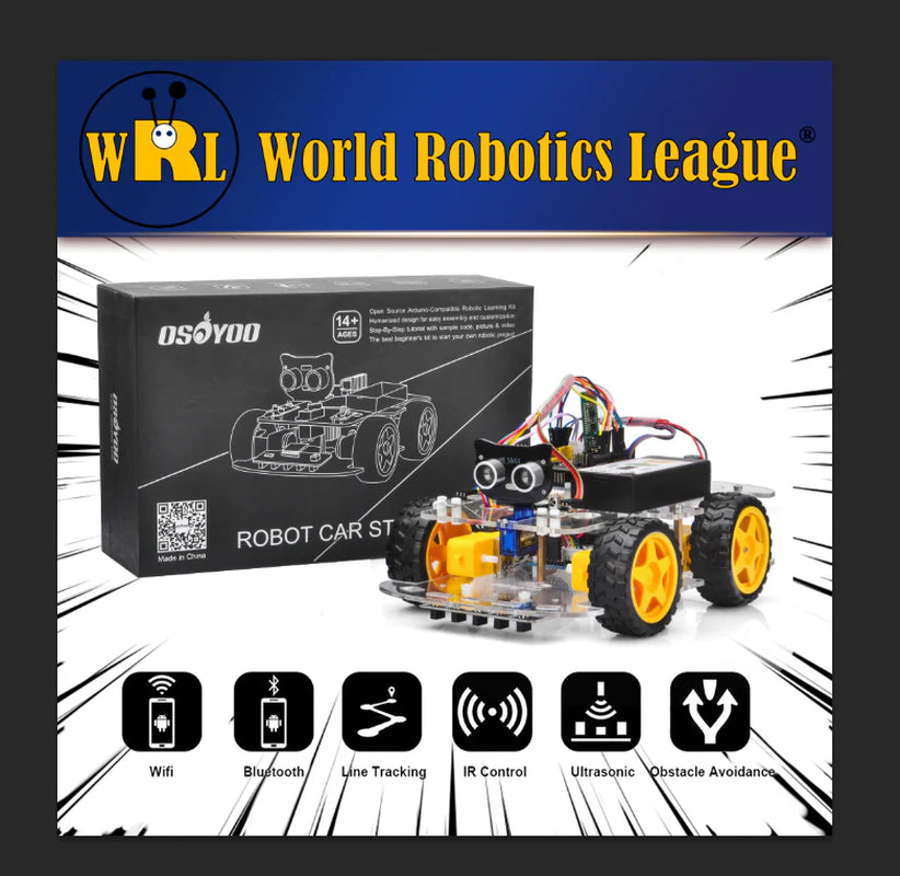 Arduino Robot Car Kit - World Robot League Competition Platform