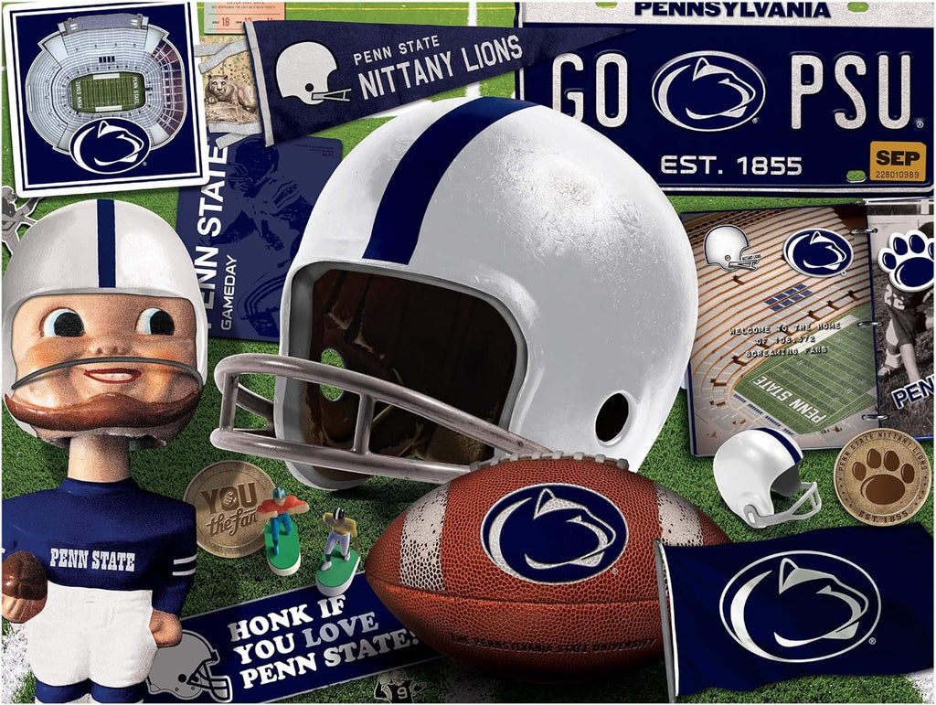 NCAA Penn St Nittany Lions Retro Series Puzzle - 500 Pieces, One Size