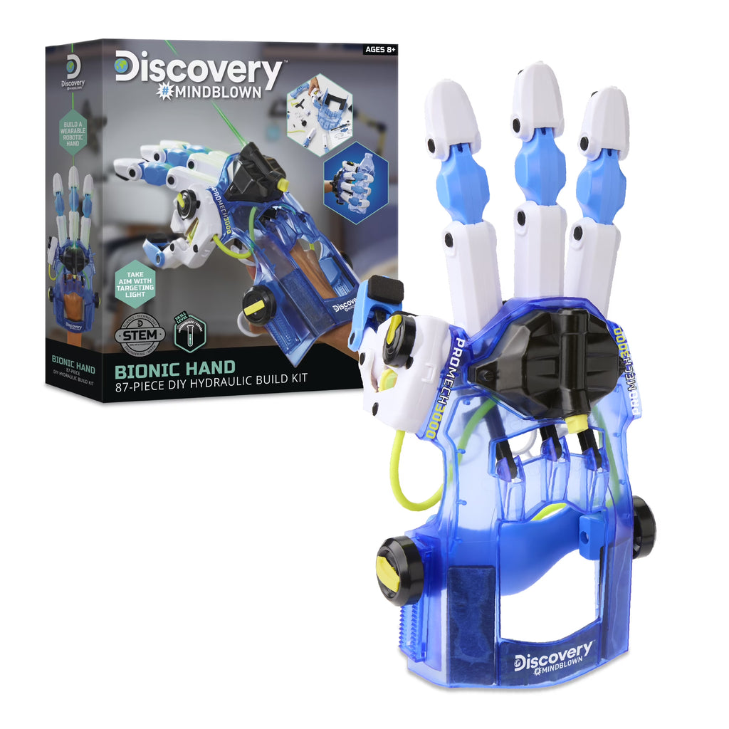 Bionic Hand DIY Hydraulic Build Kit, Wearable Robotic Hand for STEM Learning