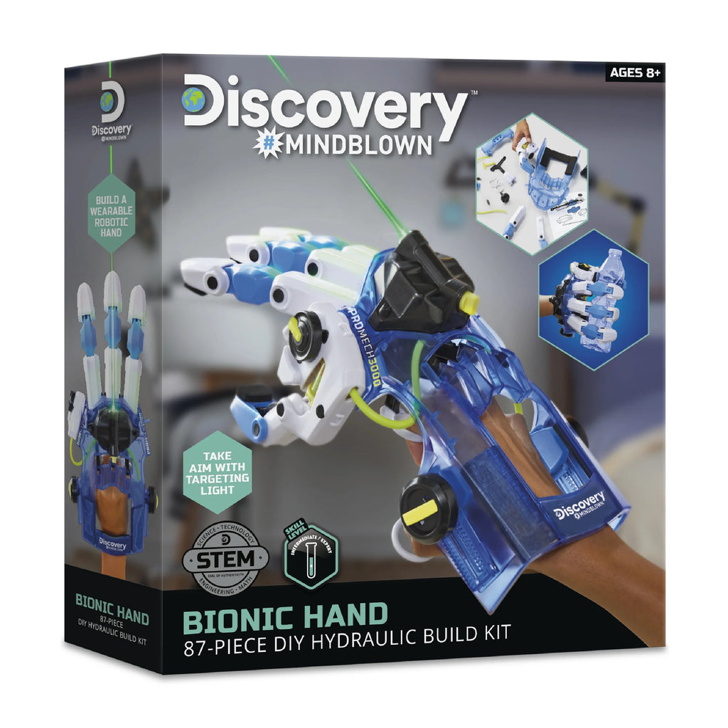Bionic Hand DIY Hydraulic Build Kit, Wearable Robotic Hand for STEM Learning