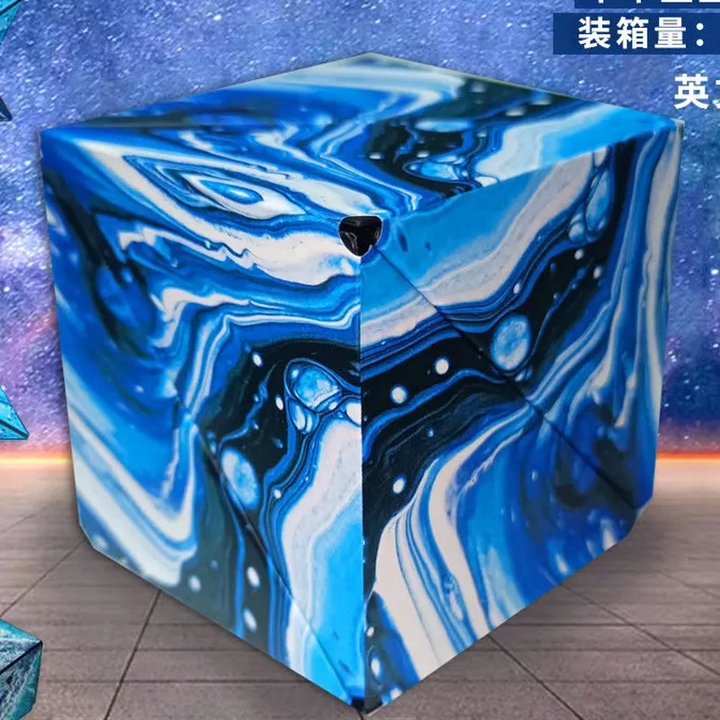 Variety Geometric Changeable Magnetic Magic Cube anti Stress 3D Hand Flip Puzzle Cube Kids Stress Reliever Fidget Toy